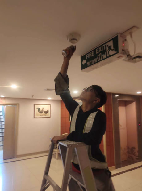 ตรวสอบระบบ Smoke Detector